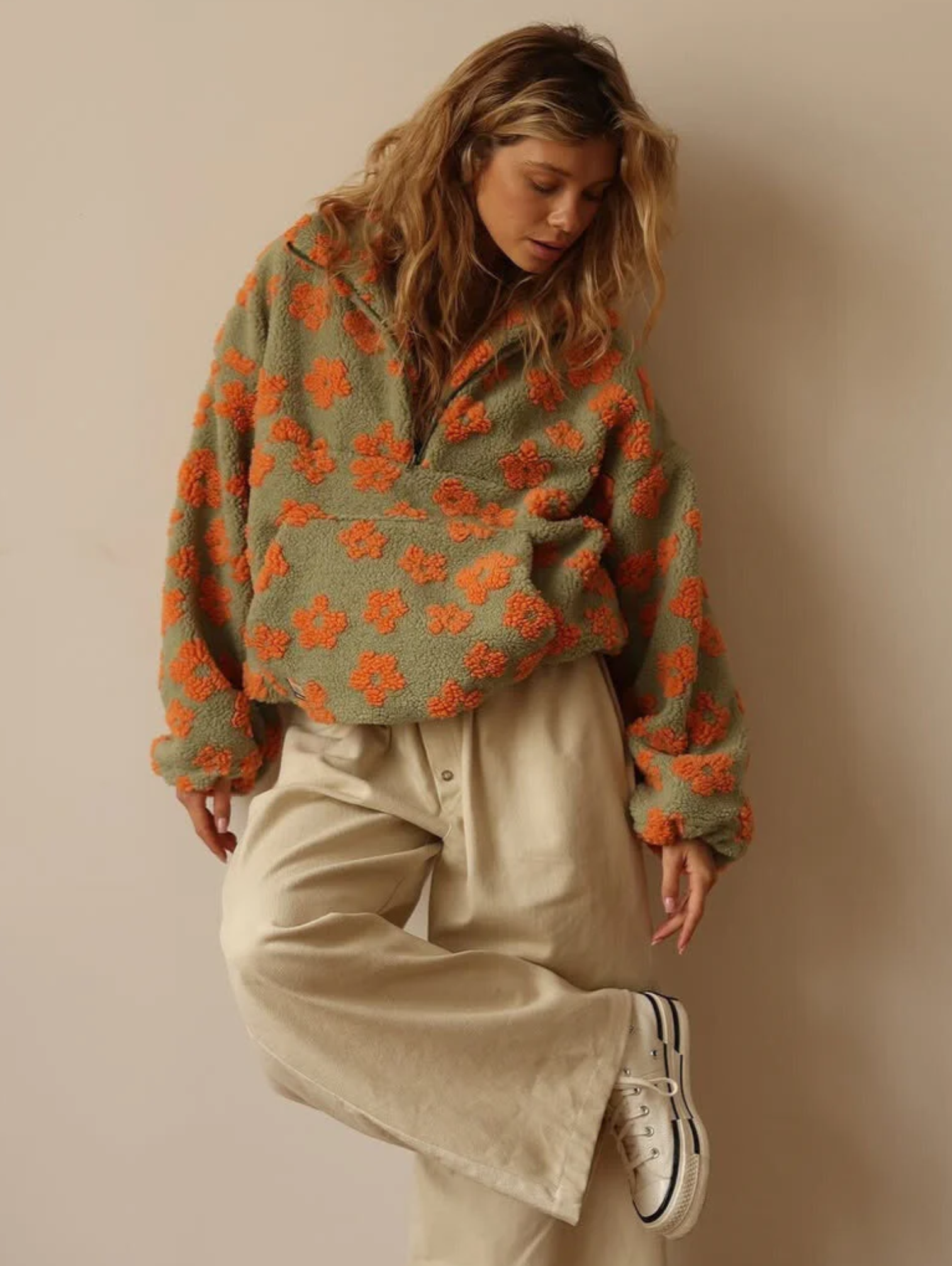 DAISY | FURRY ZIP PULLOVER