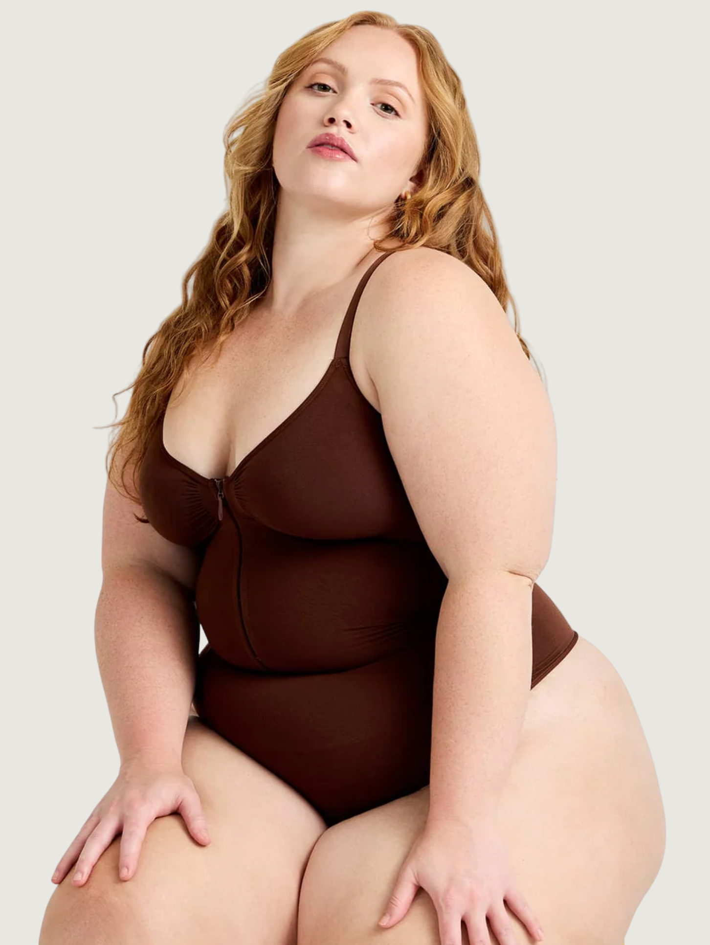 ZIP & SHAPE SEAMLESS BODYSUIT