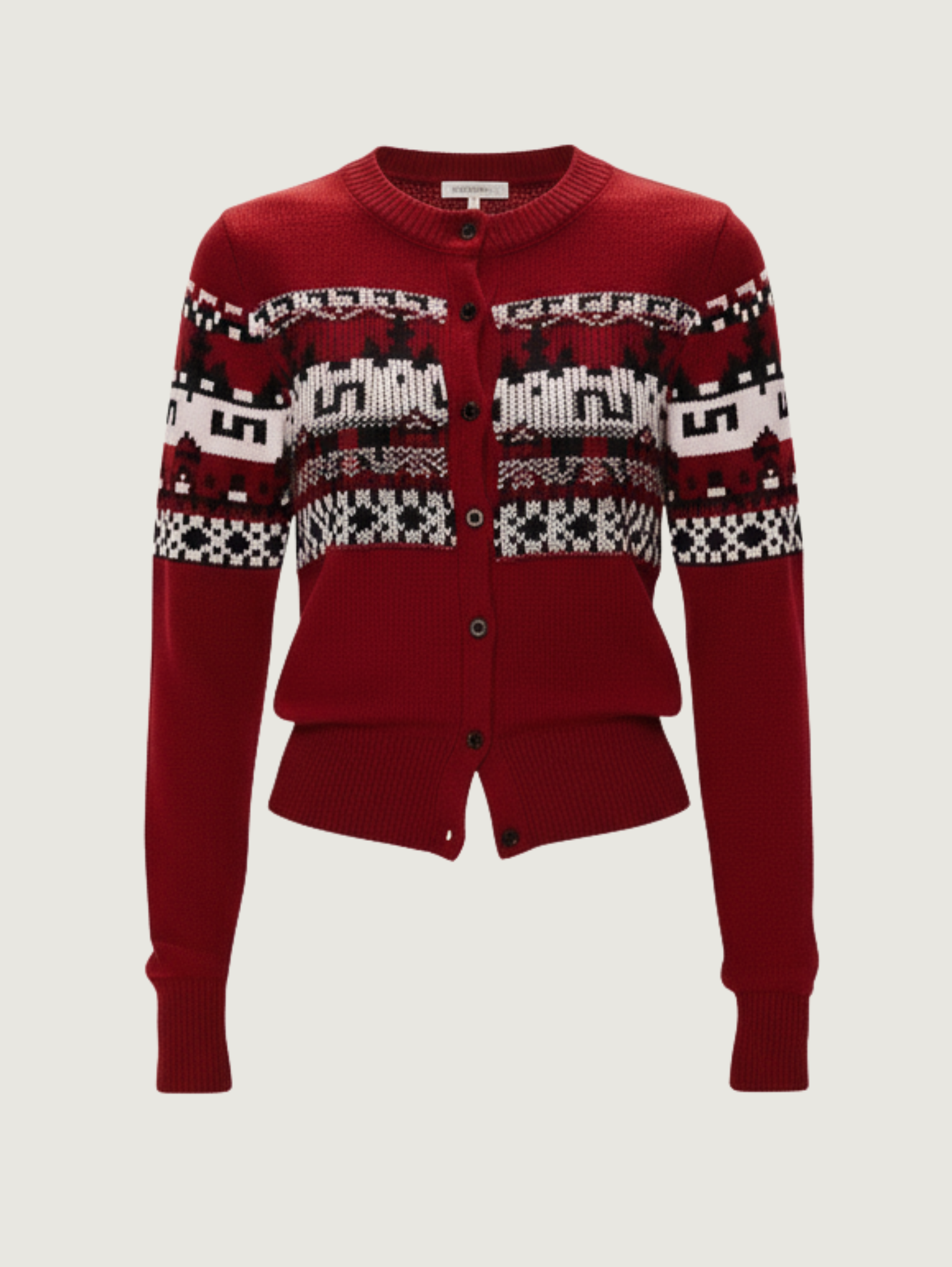 JACQUARD KNIT CARDIGAN