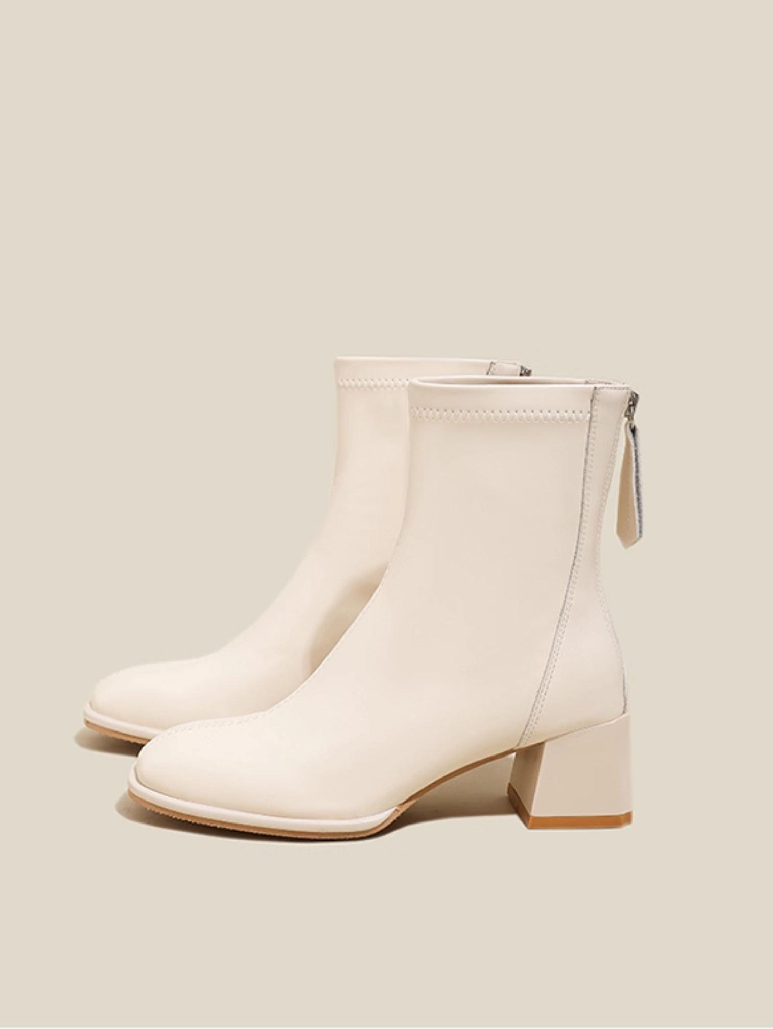 ELEGANT BLOCK HEEL ANKLE BOOTS