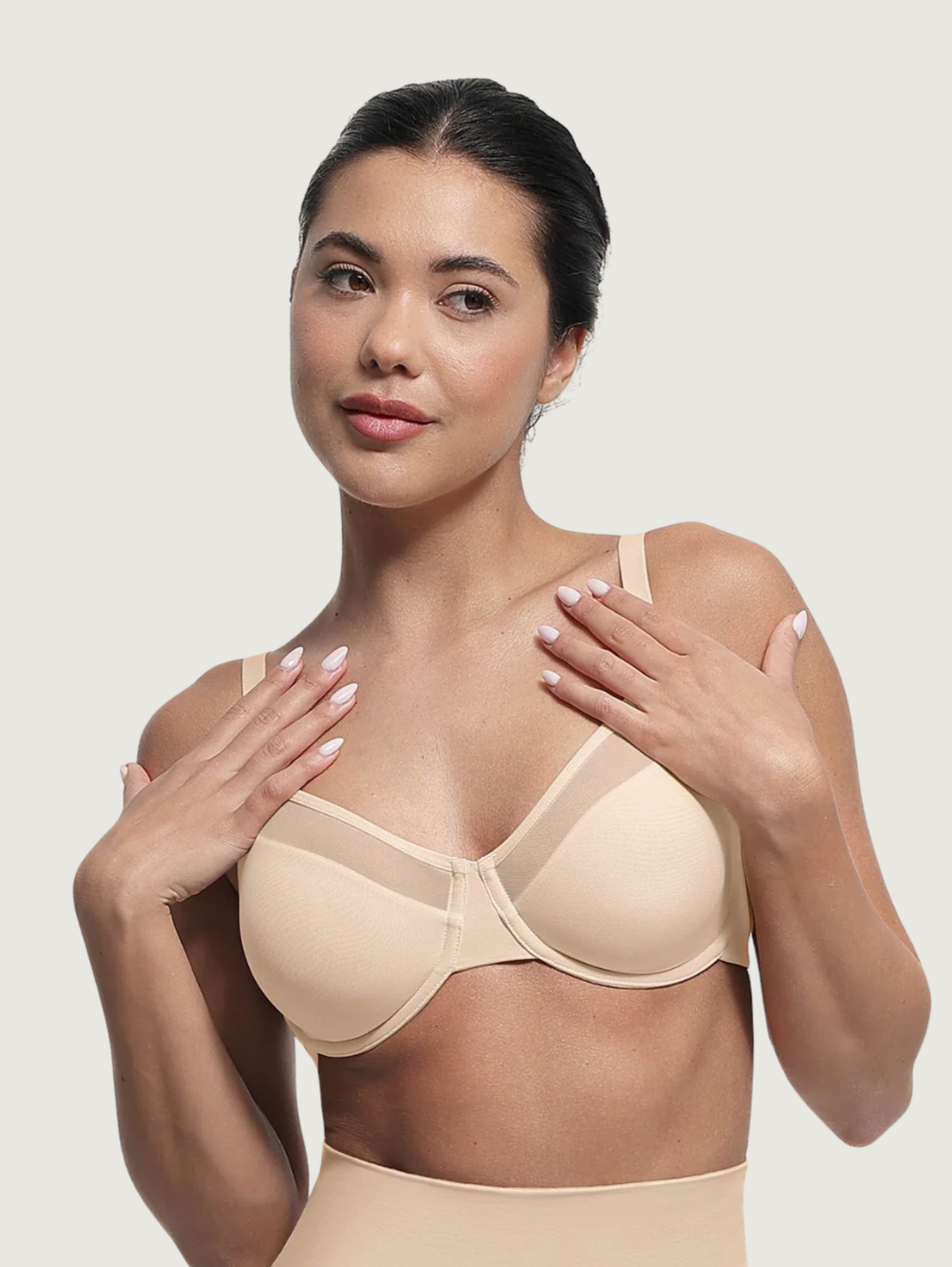 FULL COVERAGE MESH UNDERWIRE BRA