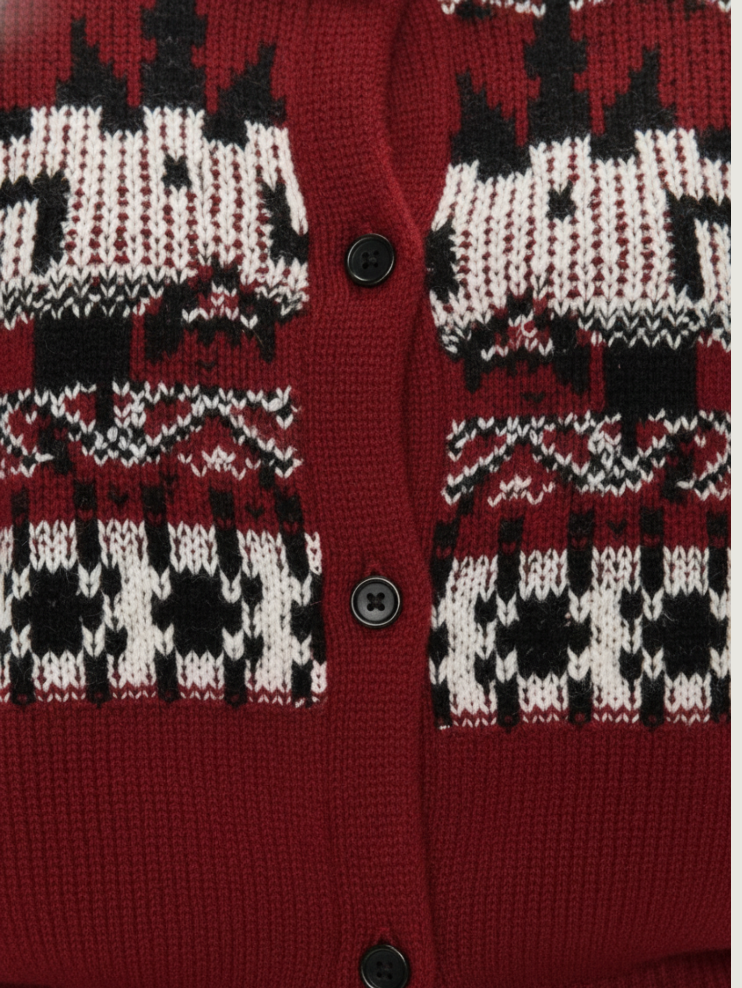 JACQUARD KNIT CARDIGAN