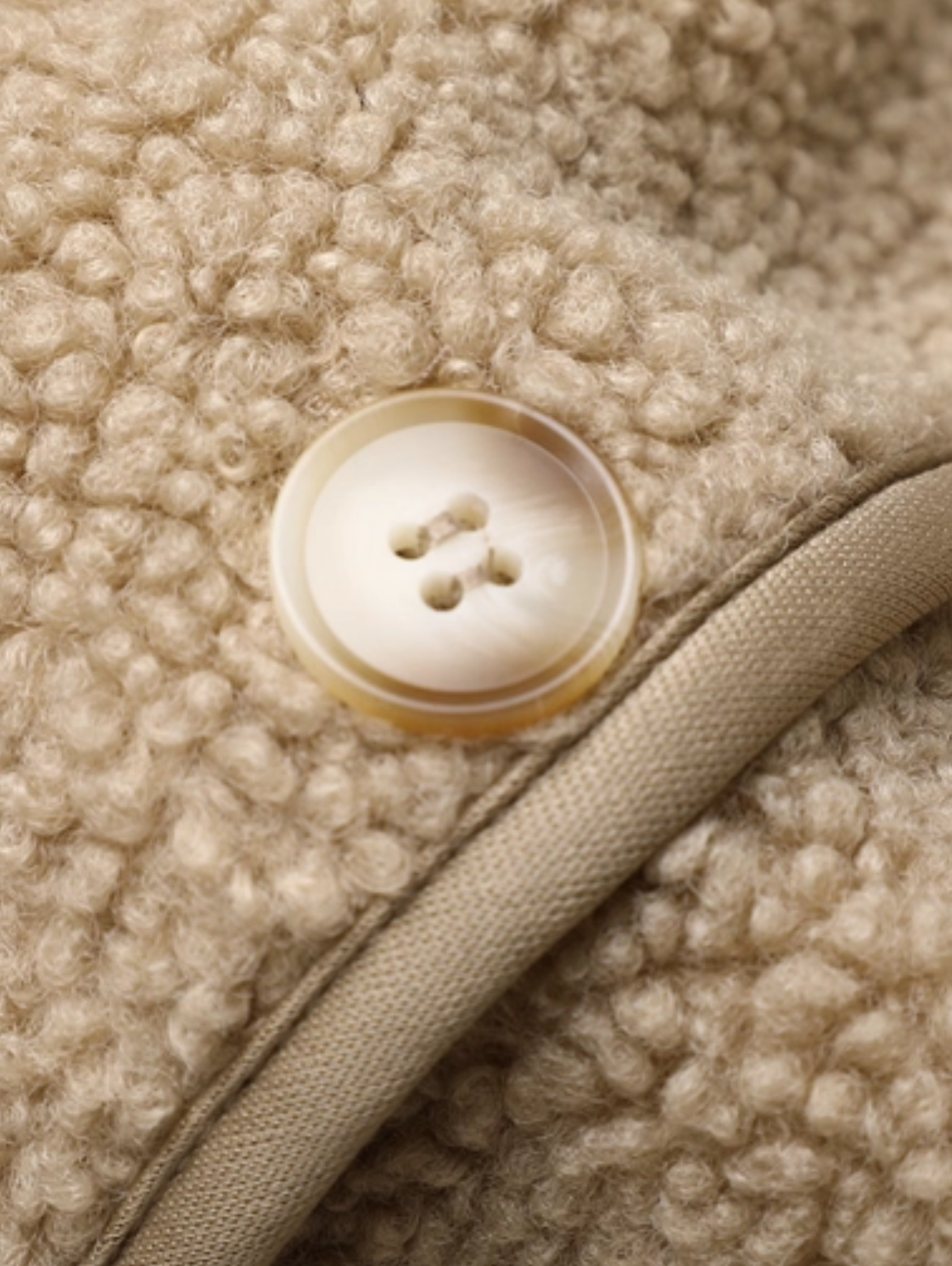 COZY FAUX LAMB FLEECE JACKET